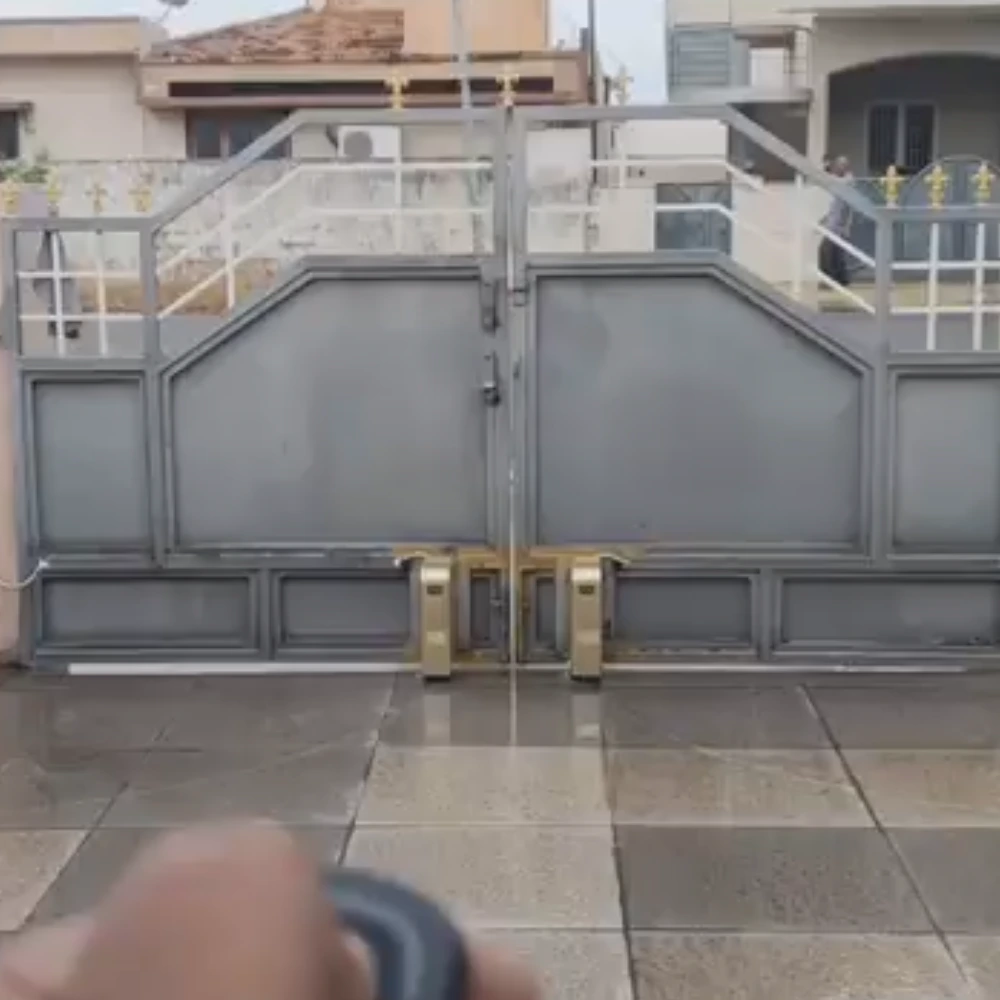 Existing gate automation installed by Onebee with motorized gate system