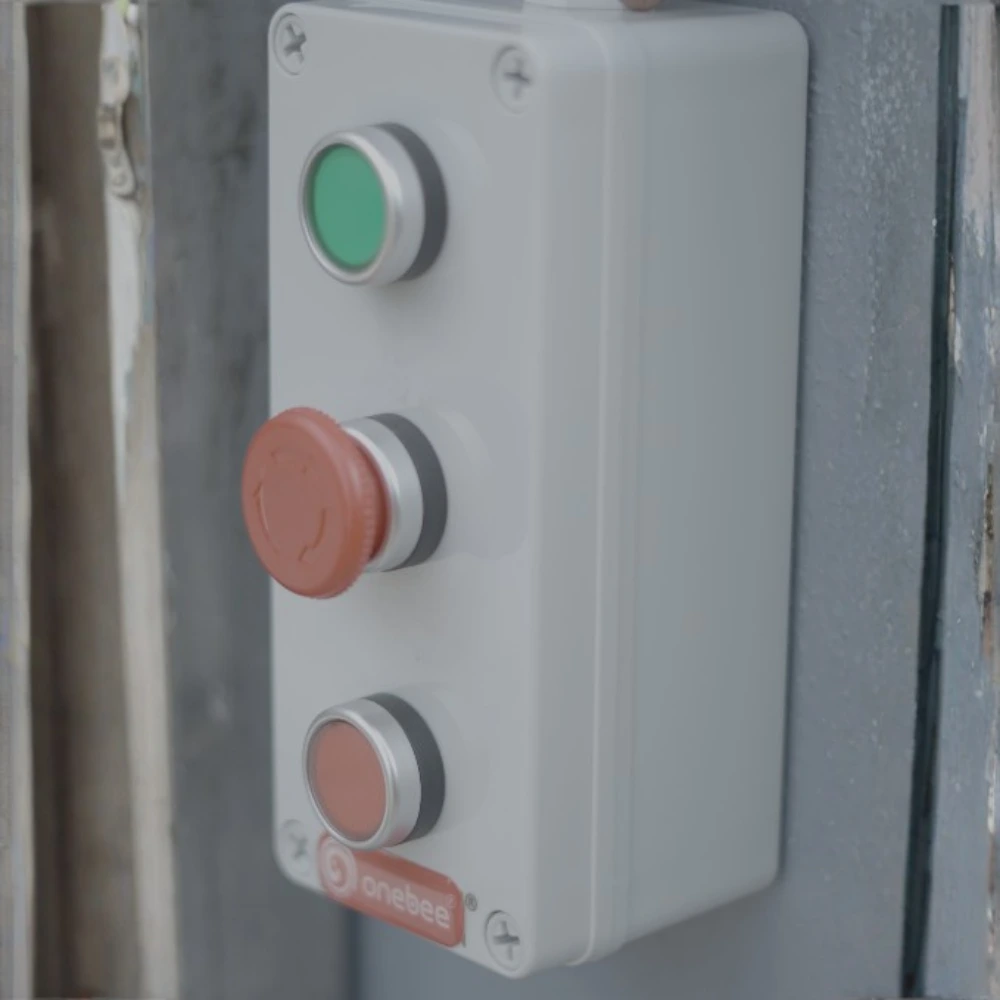 Push button gate automation access option installed near the entrance for easy indoor control